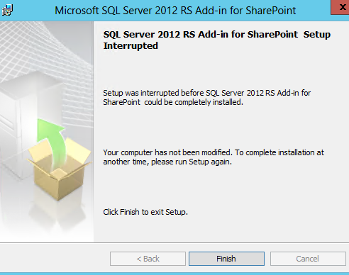 SQL Server 2012 SP1 Reporting Services Add-In for SharePoint installation fails with error 1603 – SOLVED!