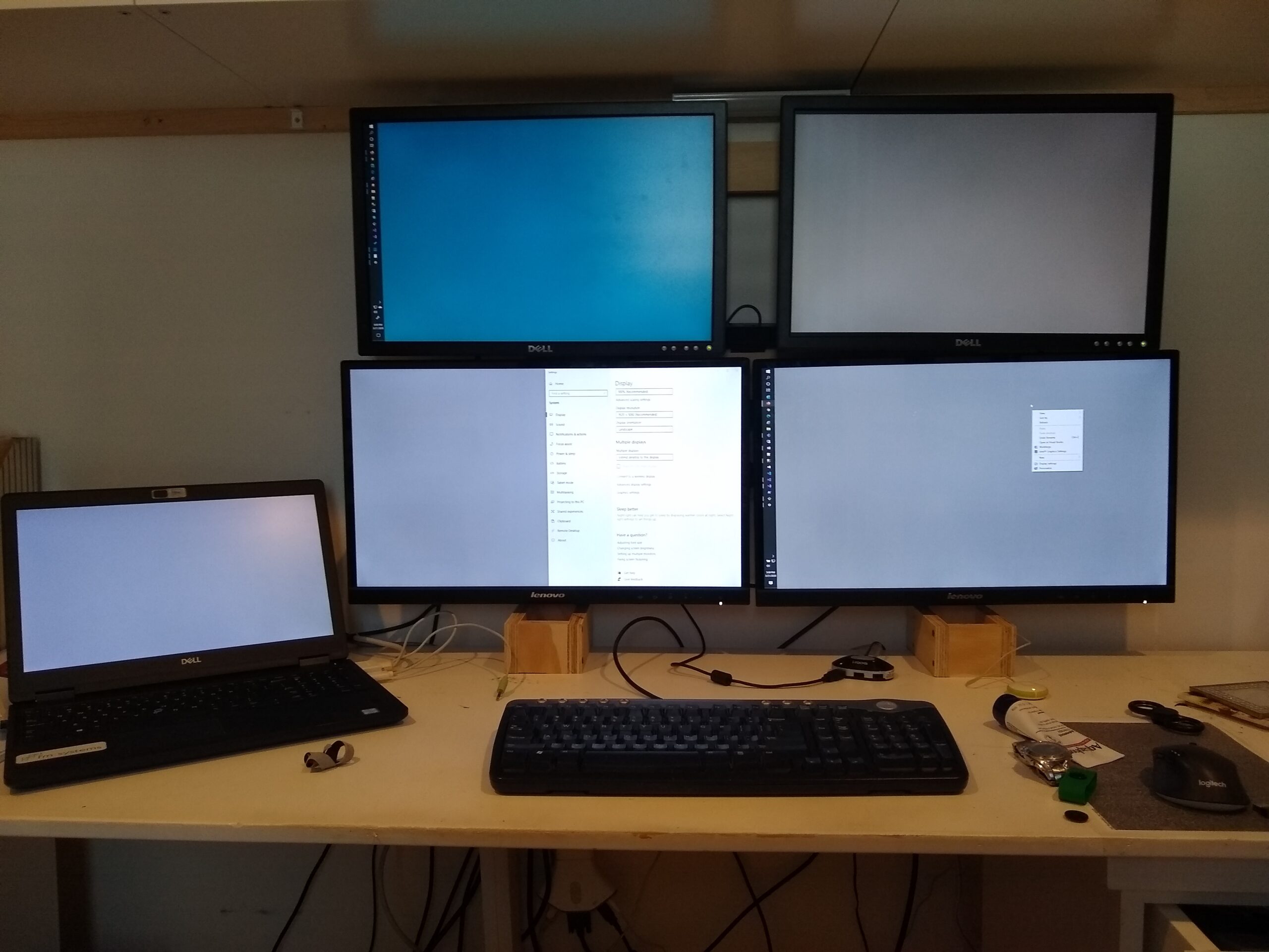 DIY Quad Monitor Stand